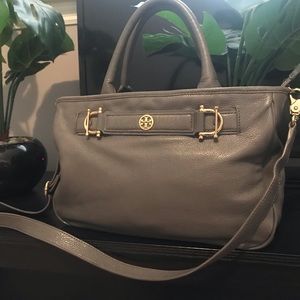 AUTHENTIC Tory Burch ‘Horsebit’ Gray Crossbody Bag
